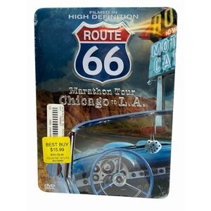 Route 66 Marathon Tour Chicago to LA 5 DVDs 2005 Metal Tin Box New Sealed